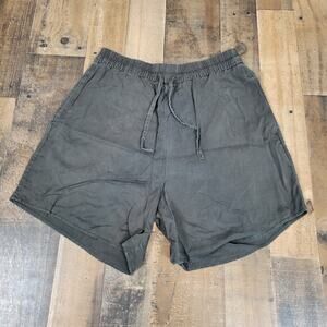 Lululemon Unlined Gray Shorts Drawstring Elastic Waist Pockets High Rise Women 8